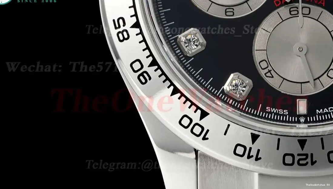 126509 SH4131 QF Super 40mm Daytona Black Dia SS Clone SS 0414